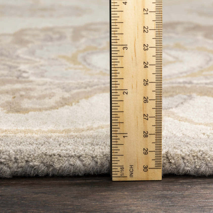 Made to Order Custom Size Conesus Hand Tufted Ivory & Taupe 1192 Area Rug