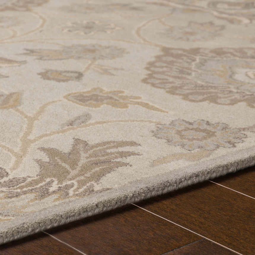 Made to Order Custom Size Conesus Hand Tufted Ivory & Taupe 1192 Area Rug