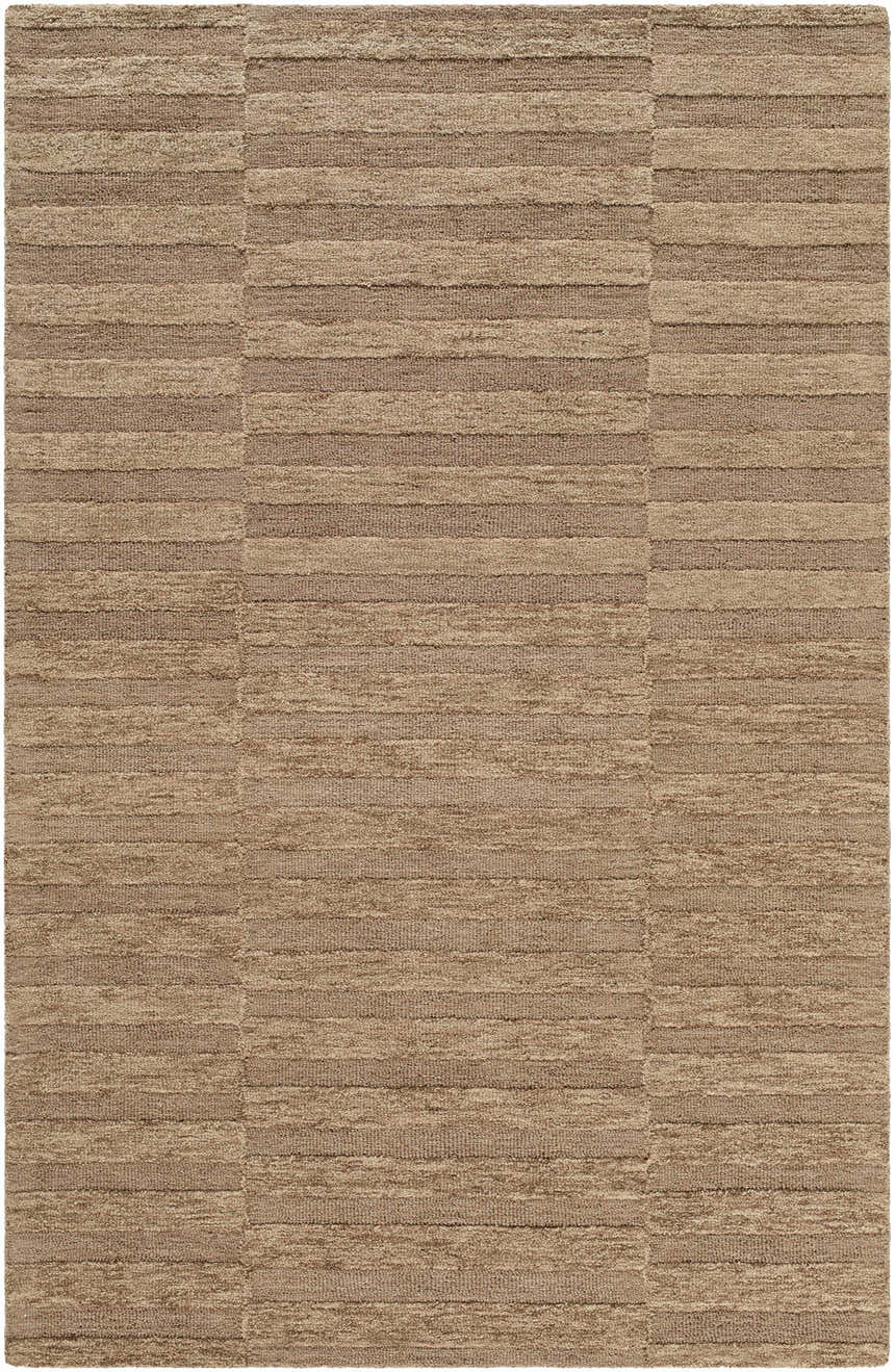 Made to Order Custom Size Idaho Broken-Striped Brown Area Rug | Our PNW Home X Livabliss