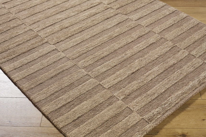 Idaho Broken-Striped Brown Area Rug | Our PNW Home X Livabliss