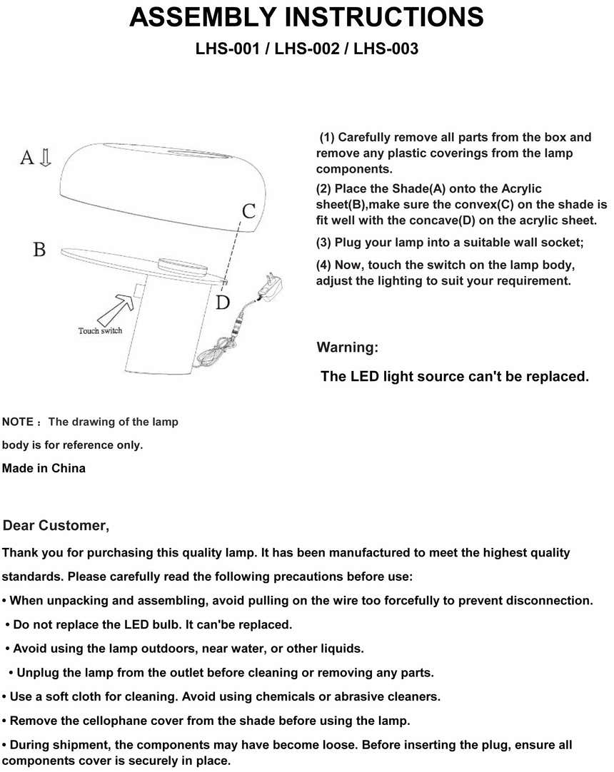 Bachatskiy White Table Lamp