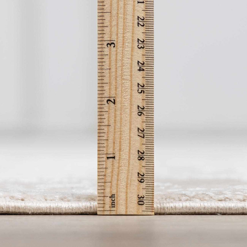 Belah Luxury Fringed Faux Silk Rug