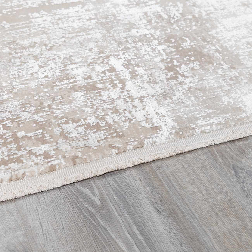 Belah Luxury Fringed Faux Silk Rug