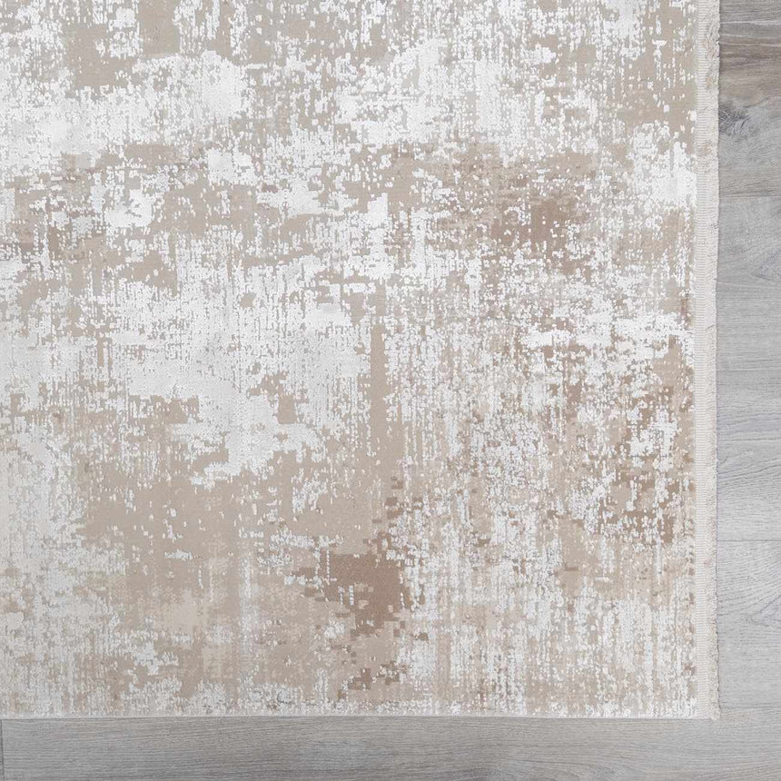 Belah Luxury Fringed Faux Silk Rug