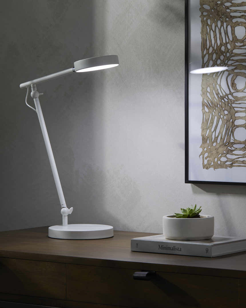 Biandronno White Table Lamp