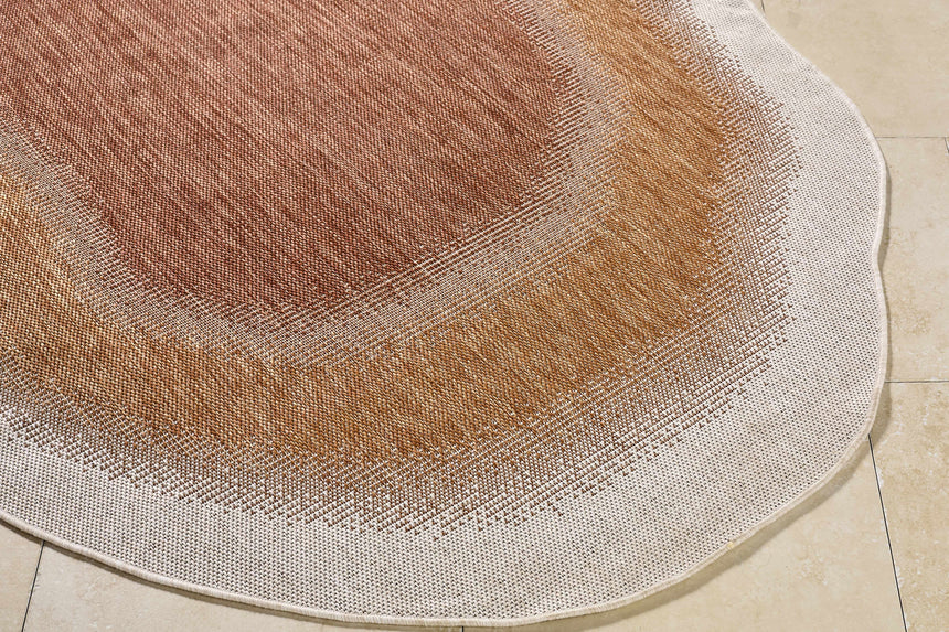 Burian Orange Area Rug