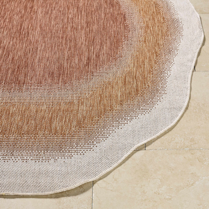 Burian Orange Area Rug
