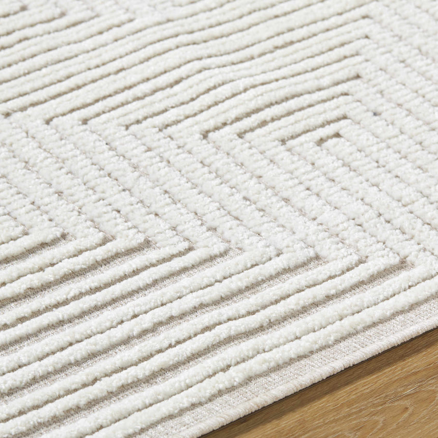 Briana Beige Washable Area Rug