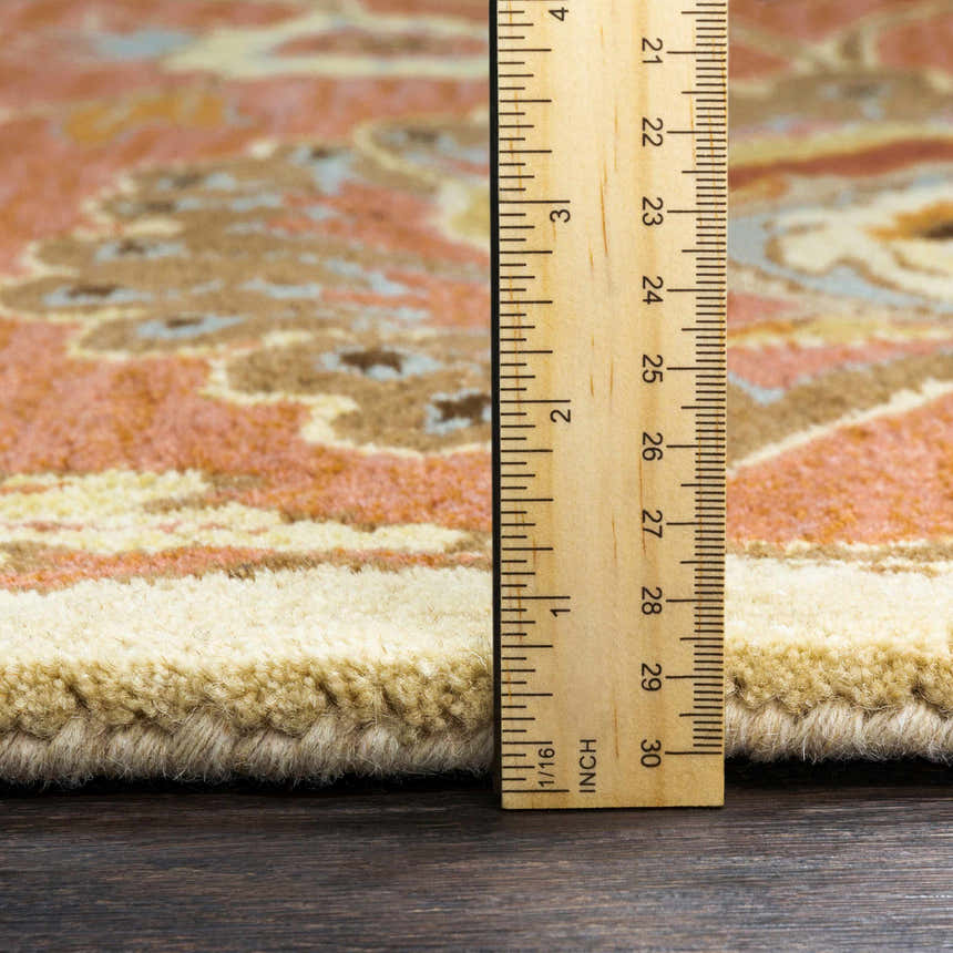 Made to Order Custom Size Conesus Hand Tufted Burnt Orange 1112 Area Rug