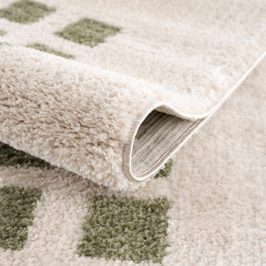 Baback Green Washable Area Rug