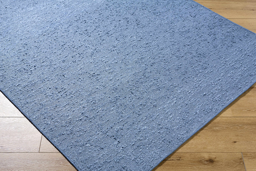 Breena Slate Blue Washable Area Rug