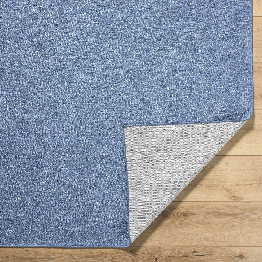 Breena Slate Blue Washable Area Rug