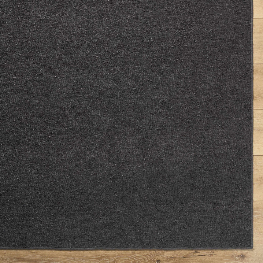 Breena Charcoal Washable Area Rug