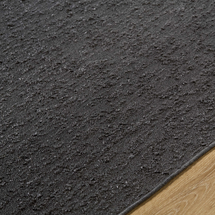 Breena Charcoal Washable Area Rug