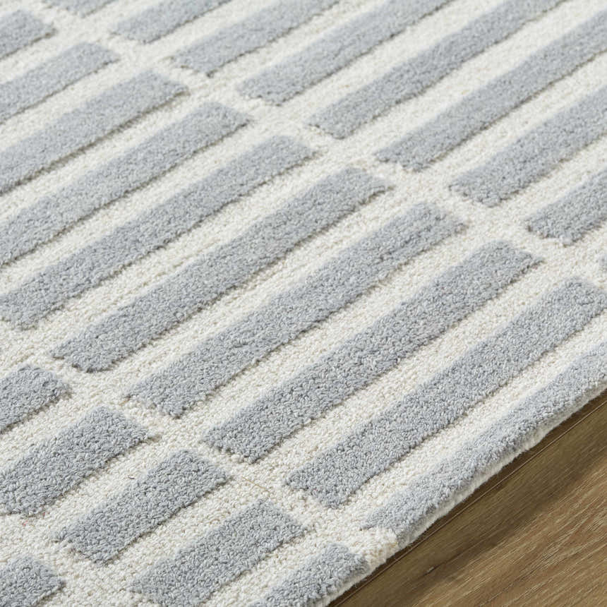 Made to Order Custom Size Bendek Medium Gray Area Rug