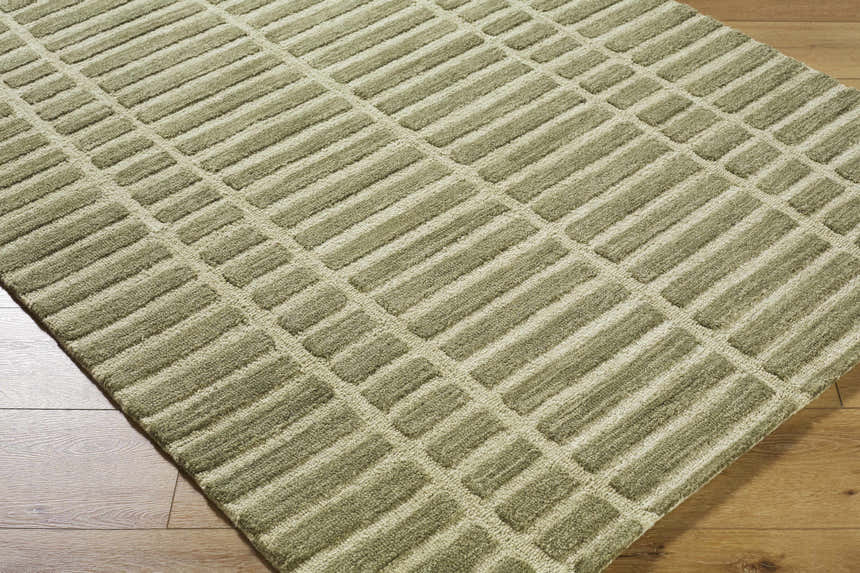 Made to Order Custom Size Bendek Olive Area Rug