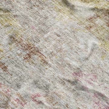 Close-up of the Dalyn Luxury Boca BO10 Blush Washable Area Rug with beige, blush pink, coral, and salmon tones.