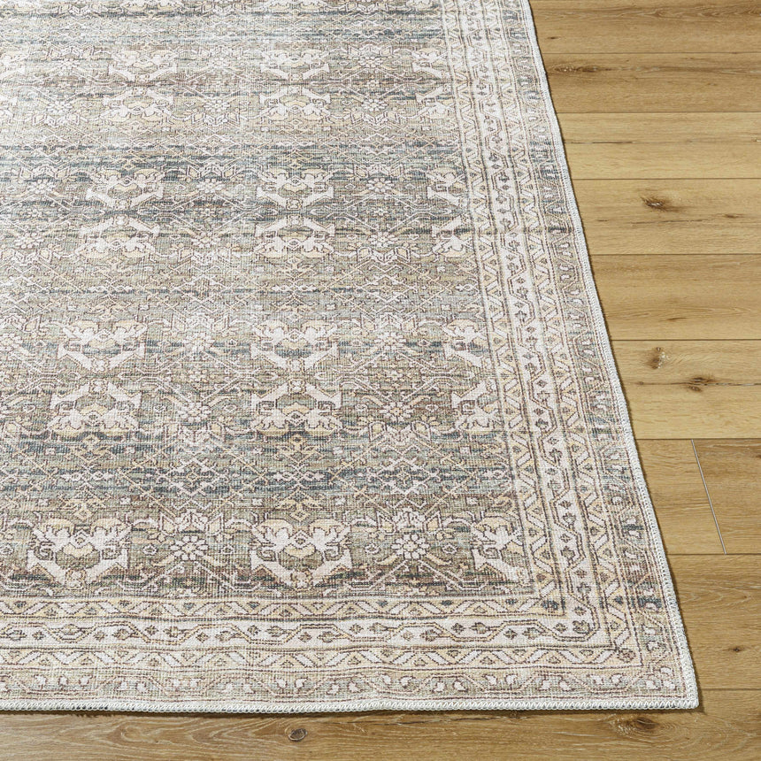 Billie Vintage Flat Pile Washable Rug