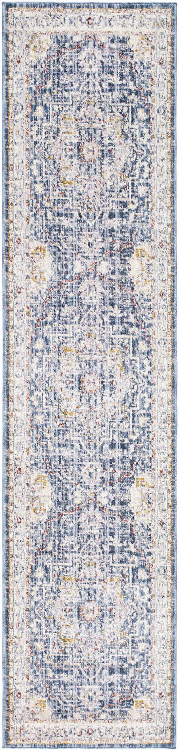 Close-up of Bree Traditional Style Rug in charcoal, beige, garnet, gray, and smoke, featuring a distressed, vintage-inspired pattern. Design-Runner-239