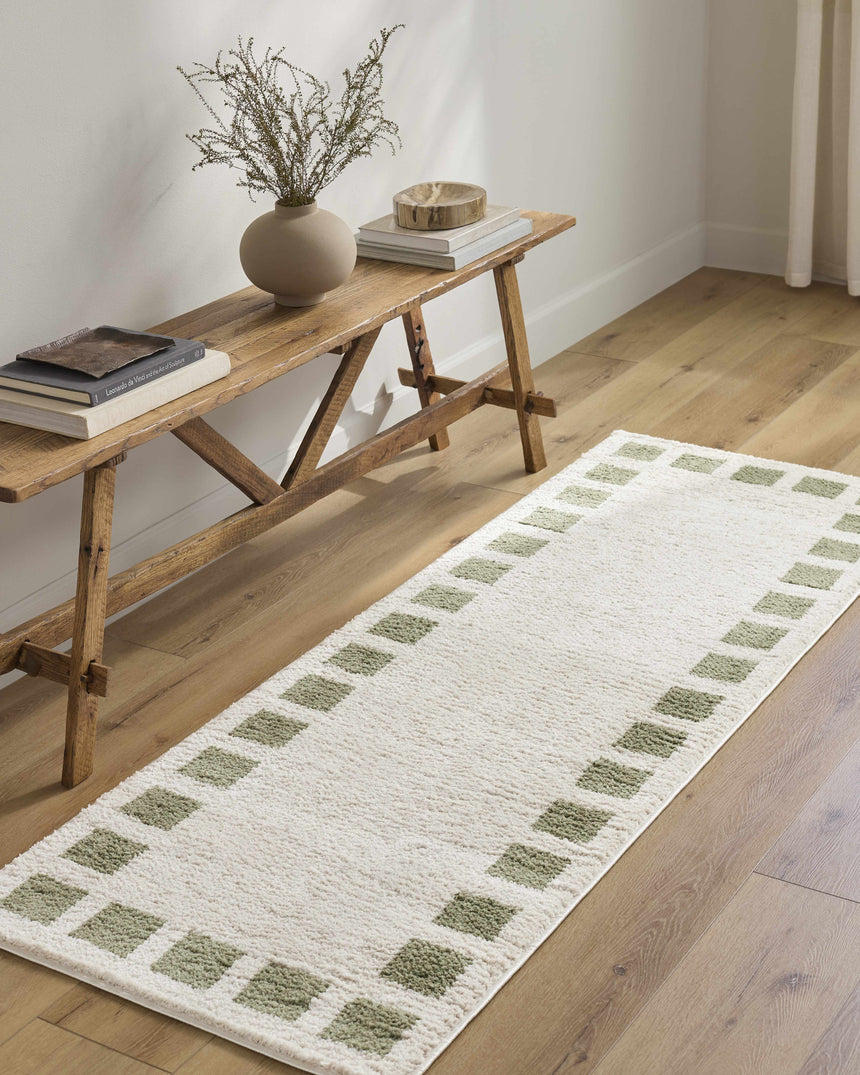 Beynon Green Washable Area Rug