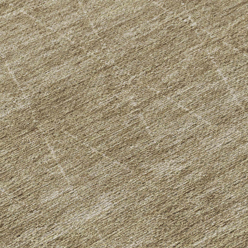 Close-up of the textured Dalyn Luxury Burano BU3 Wheat Washable Area Rug in beige, gold, and peach tones.