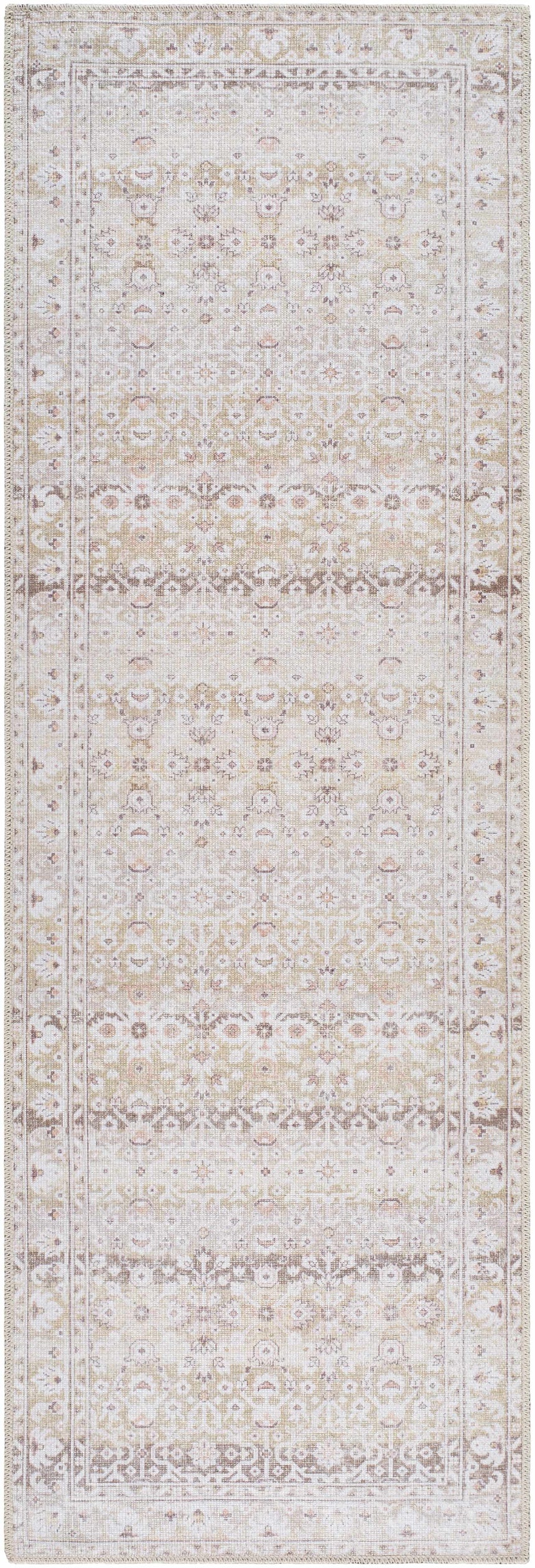 Bienna Vintage Flat Pile Washable Rug