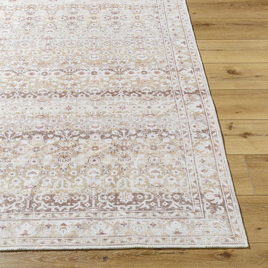 Bienna Vintage Flat Pile Washable Rug