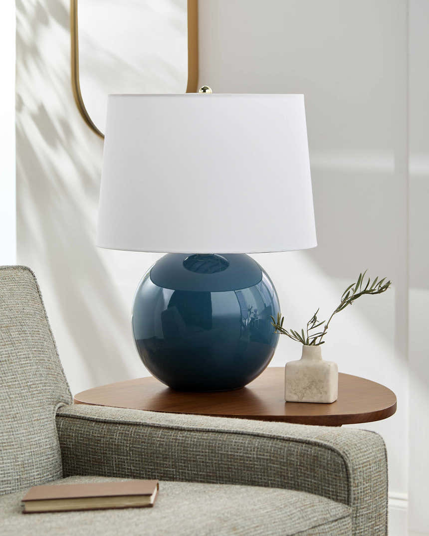 Bhadravati Blue Table Lamp