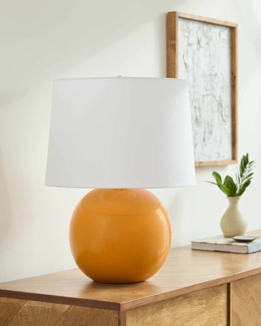 Bhadravati Orange Table Lamp