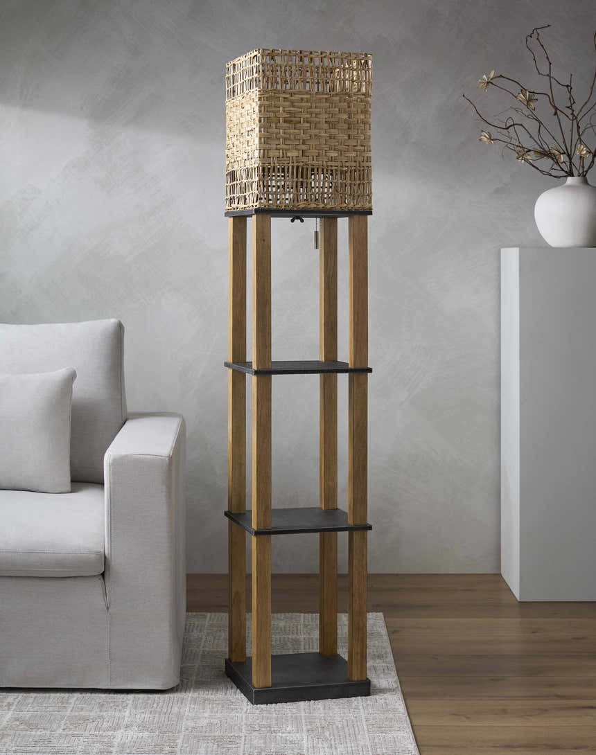 Blaindorf Dark Red Floor Lamp