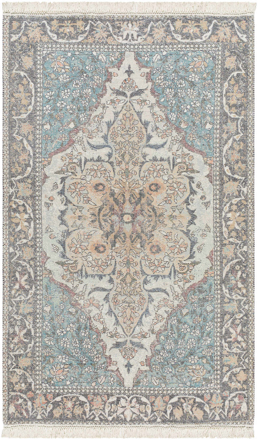 Made to Order Custom Size Bohdan Teal Area Rug