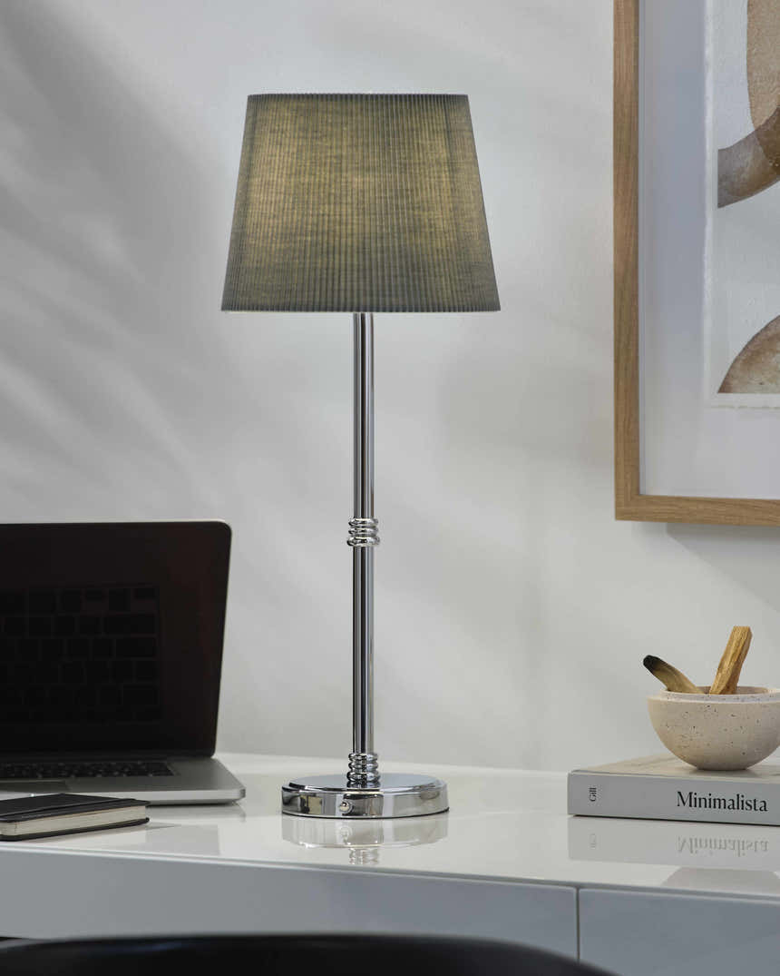 Baijiantan Metallic - Nickel Table Lamp