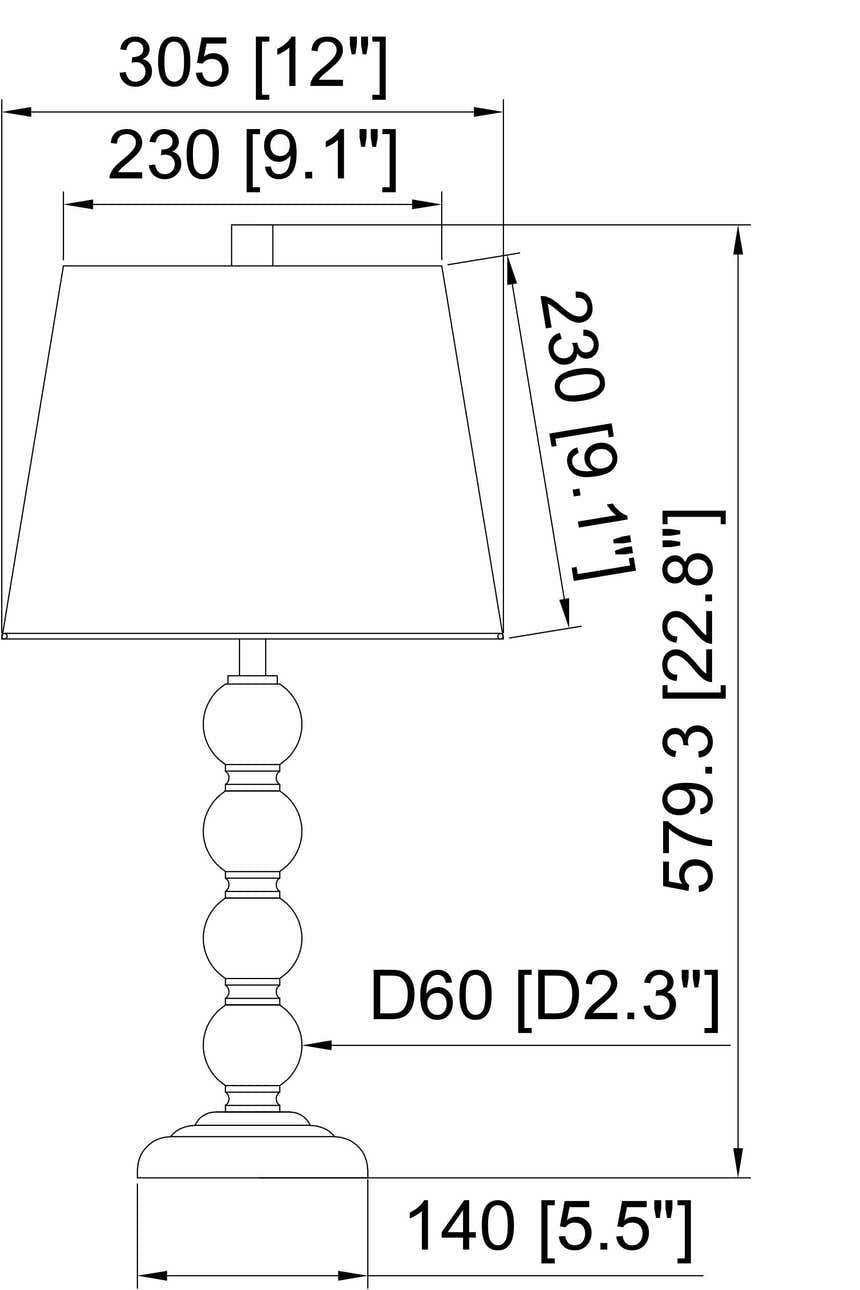 Cremenaga Beige Table Lamp