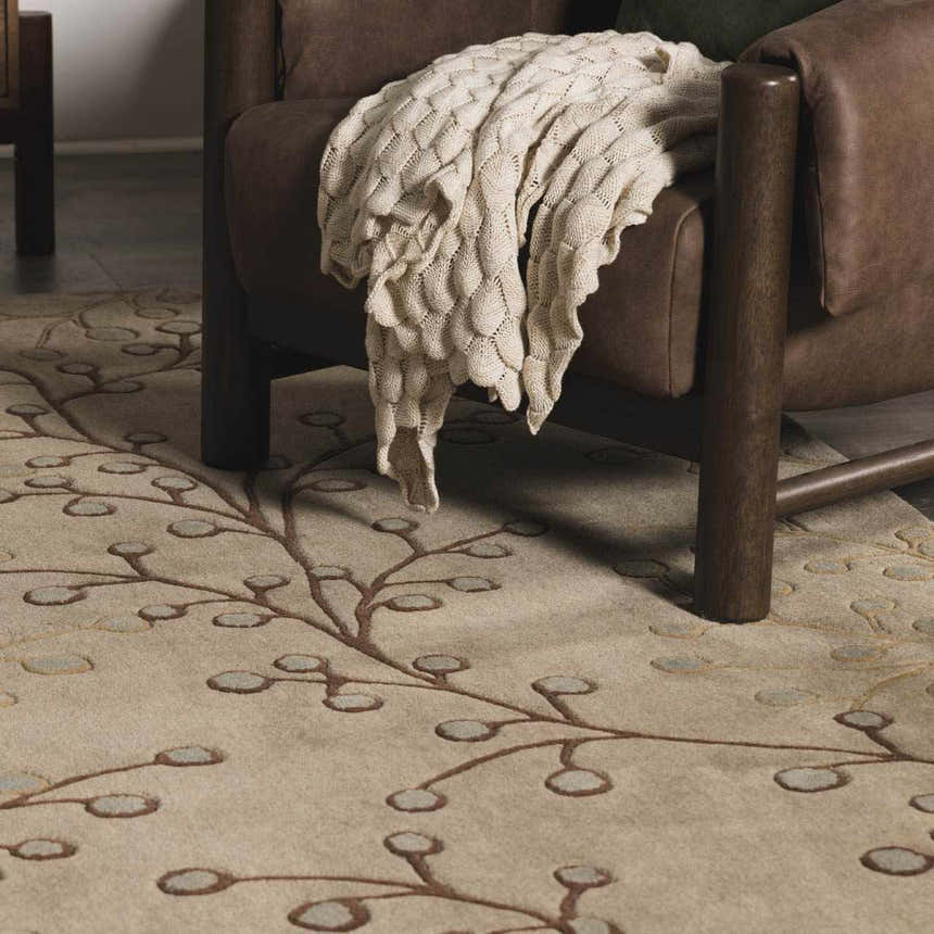 Made to Order Custom Size Beige Gray Elsu Area Rug