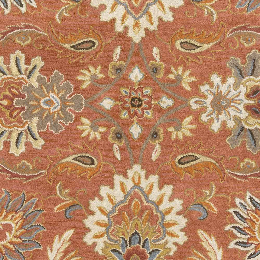 Made to Order Custom Size Chesterton Hand Tufted Orange 1112 Area Rug