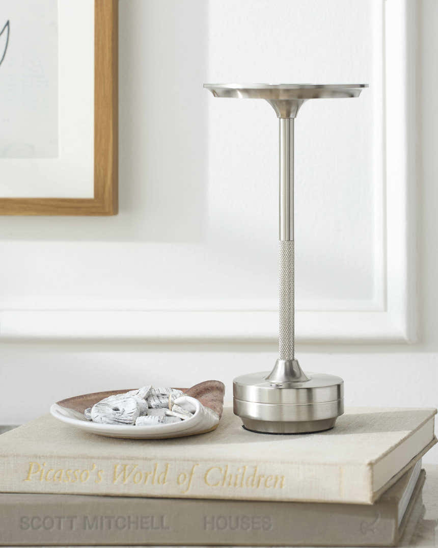 Carbellino Metallic - Nickel Table Lamp