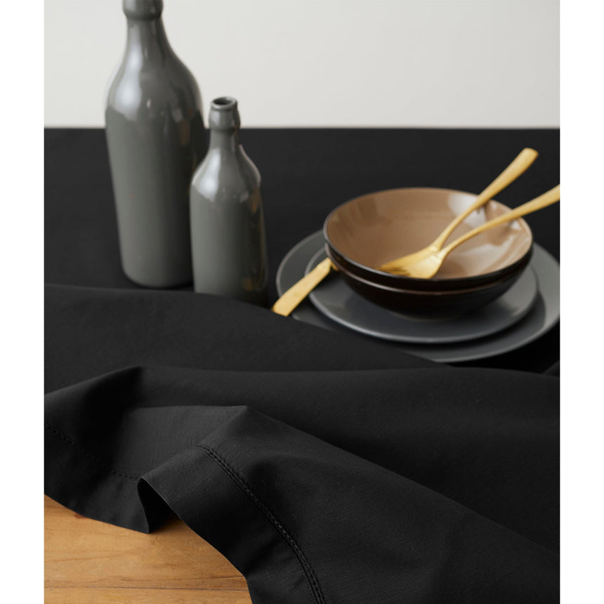 Cotton Linen Hemstitch Tablecloth