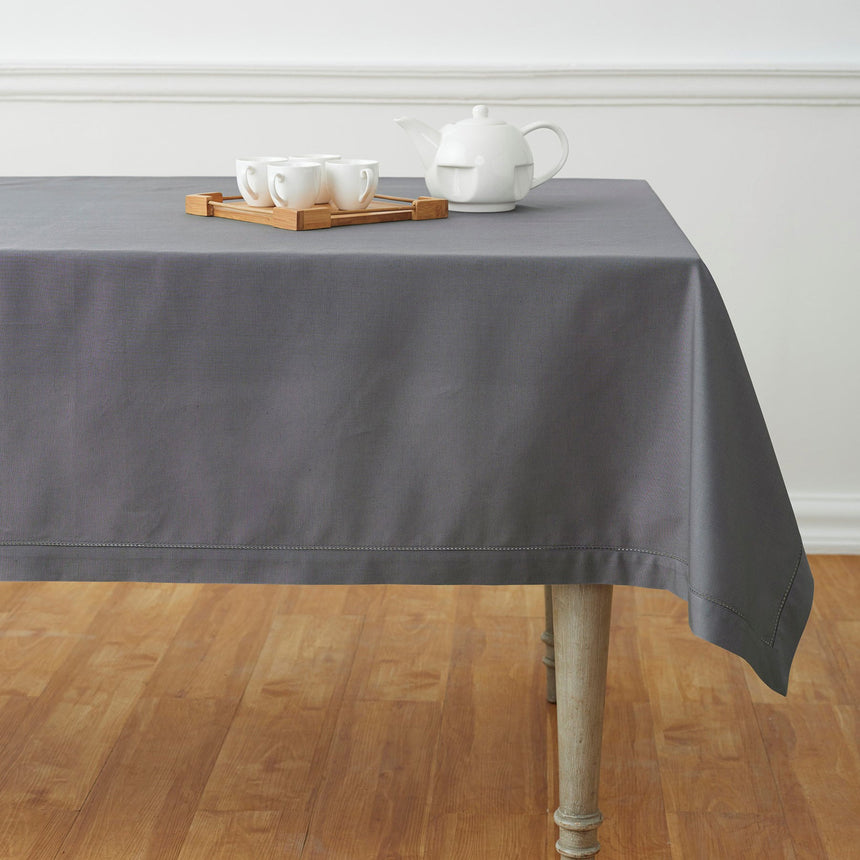 Cotton Linen Hemstitch Tablecloth