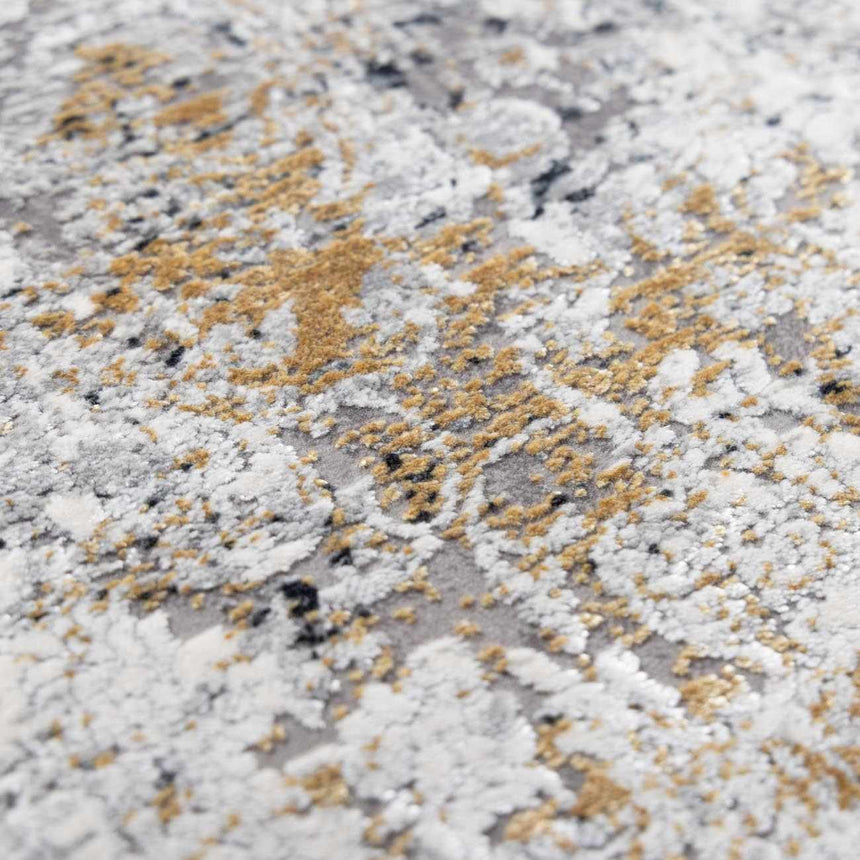 Calion Luxury Faux Silk Rug with Fringes