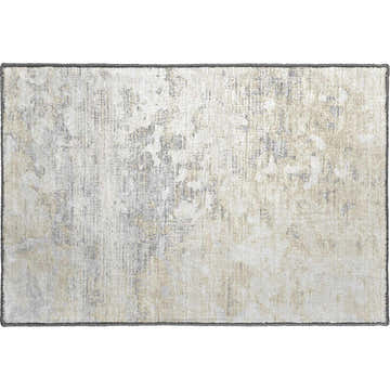 Close-up of the Dalyn Camberly CM5 Linen Area Rug. Beige, ivory, silver gray, and taupe farmhouse style.