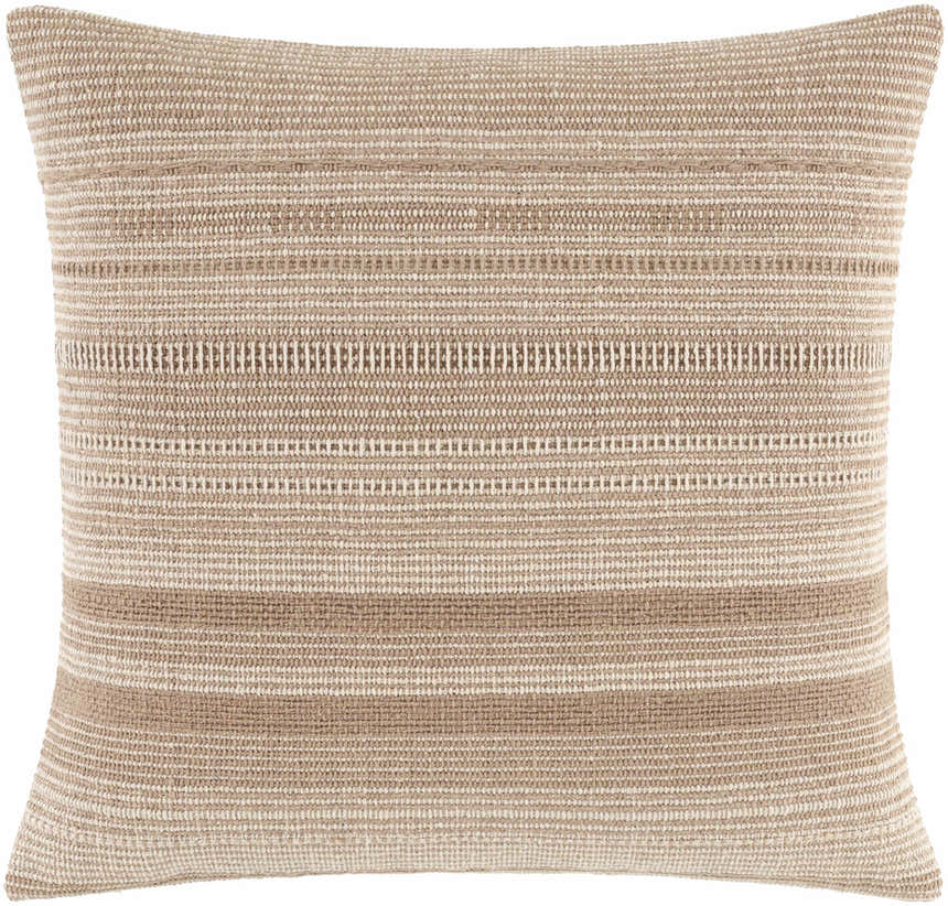Vumo Taupe Ombre Cotton Throw Pillow