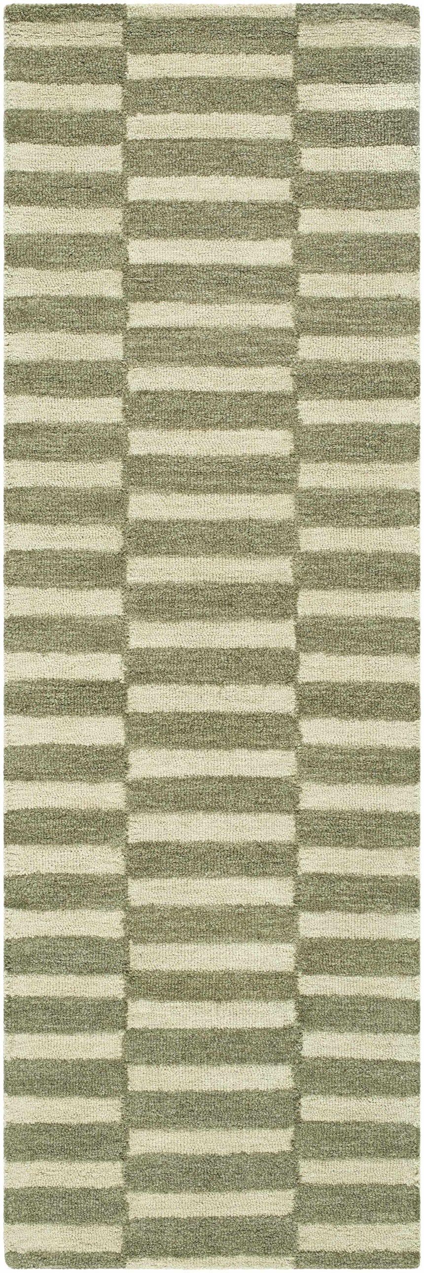 Idaho Broken-Striped Green Area Rug | Our PNW Home X Livabliss