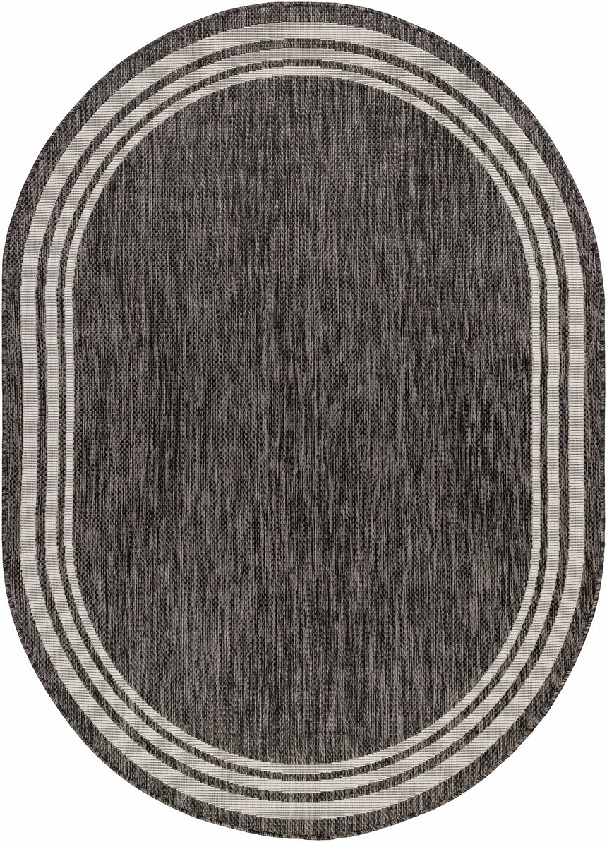 Coonamble Bordered Antrasit Rug