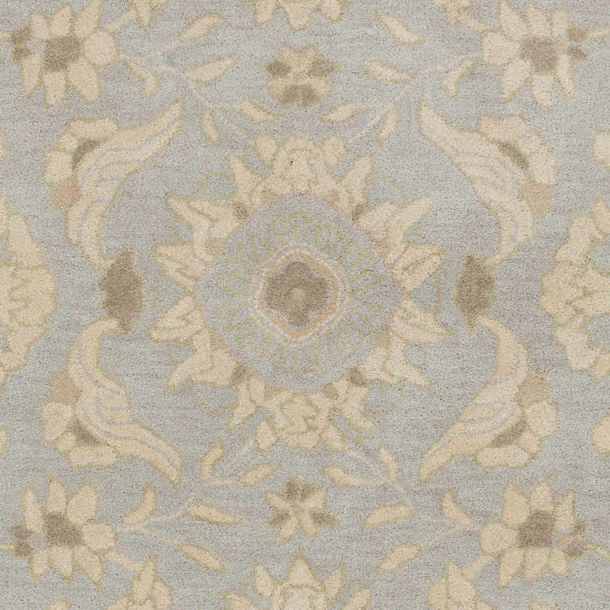 Sample Copen Beige Floral Wool Rug