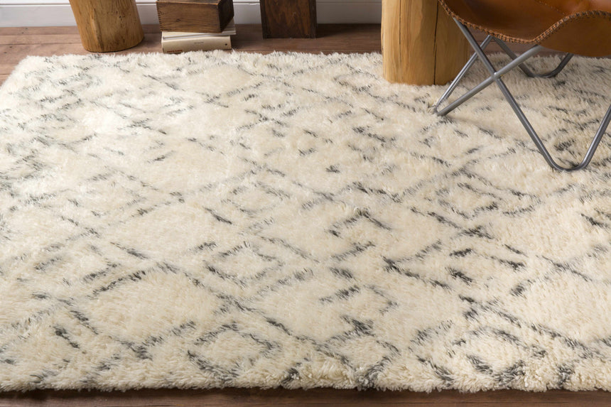 Cotgrave 2x3 Cream Trellis Small Wool Rug - Clearance