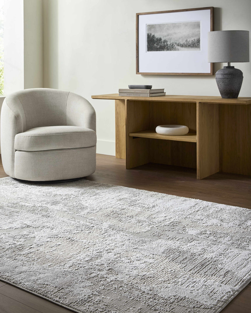 Chroma Abstract Cream Area Rug