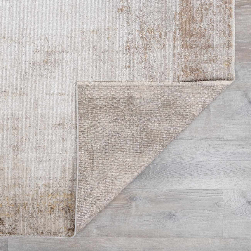 Galey Alix x Livabliss Abstract Modern Marble Cream/Dark Brown Myrtle Avenue IV Area Rug