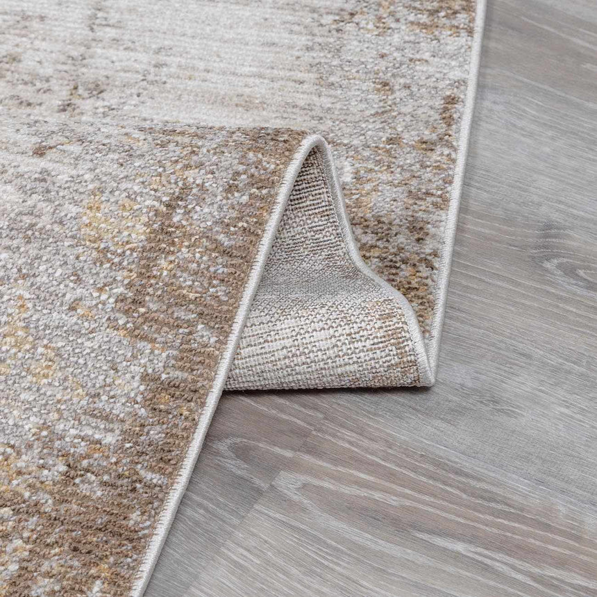 Galey Alix x Livabliss Abstract Modern Marble Cream/Dark Brown Myrtle Avenue IV Area Rug