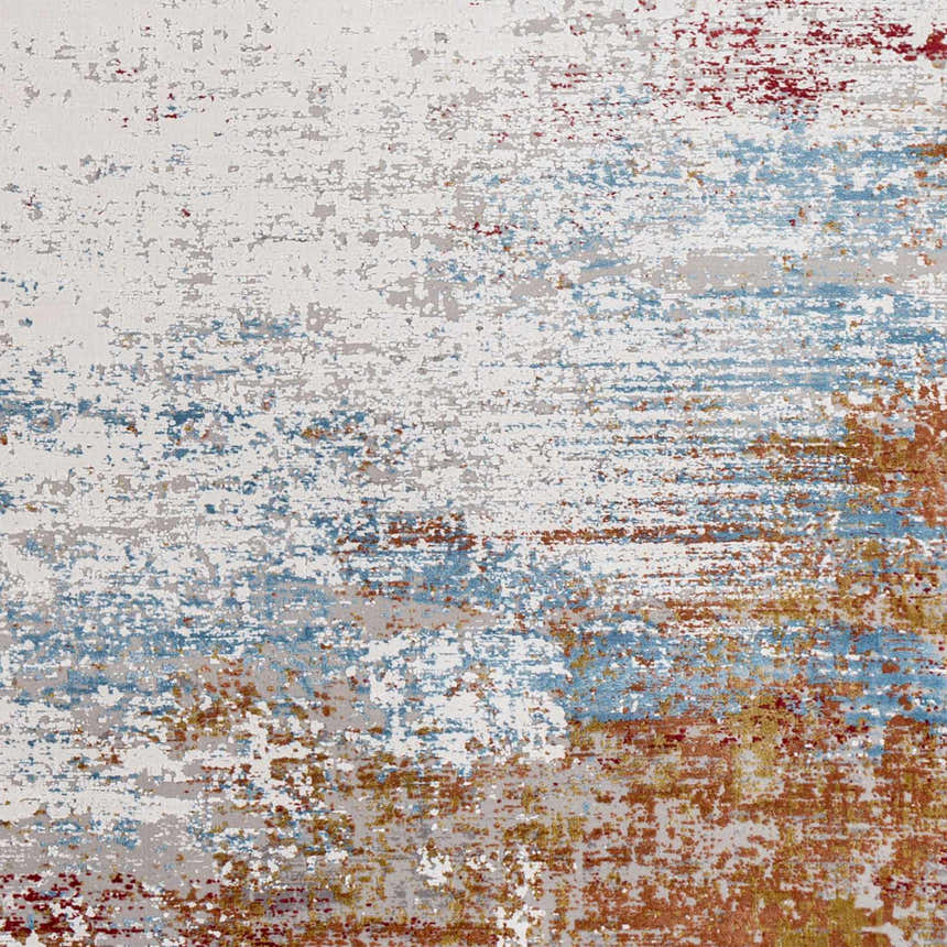 Sample Cardington Luxury Fringed Faux Silk Rug
