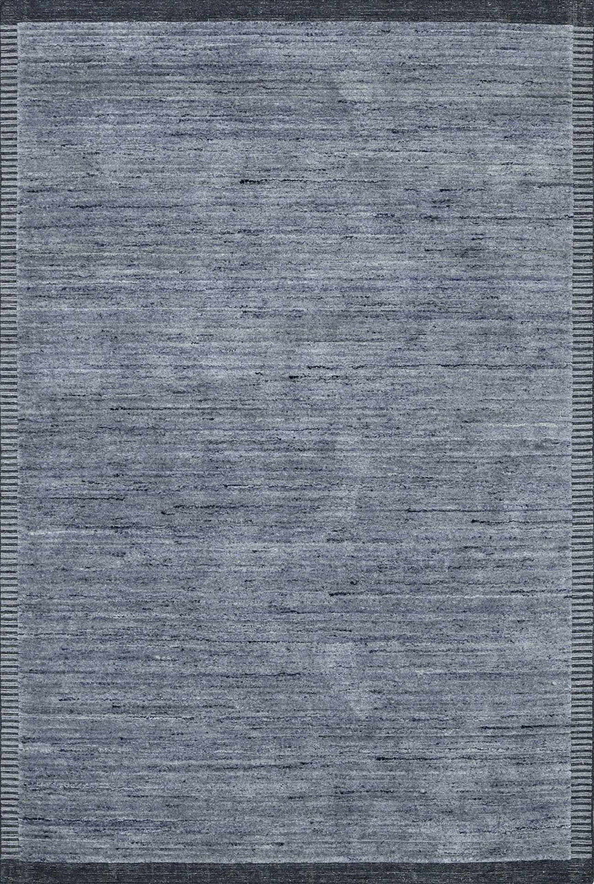 Creda Luxe Navy Hand Knotted Area Rug